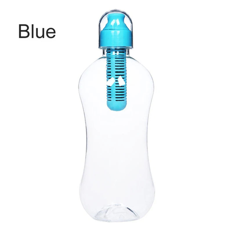 550ML Water Bobble Hydration Filter Bottle Outdoor Portable Filtered Drinking Bottles with Built-In Carbon Filter Carbon