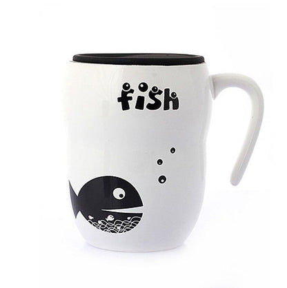 Creative Couple Fish Ceramic Mug