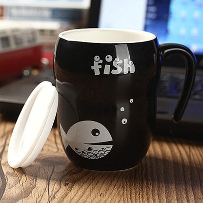 Creative Couple Fish Ceramic Mug